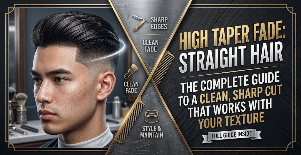 High Taper Fade Straight Hair High Taper Fade Straight Hair